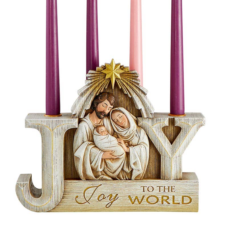 Joy To The World Candle Holder