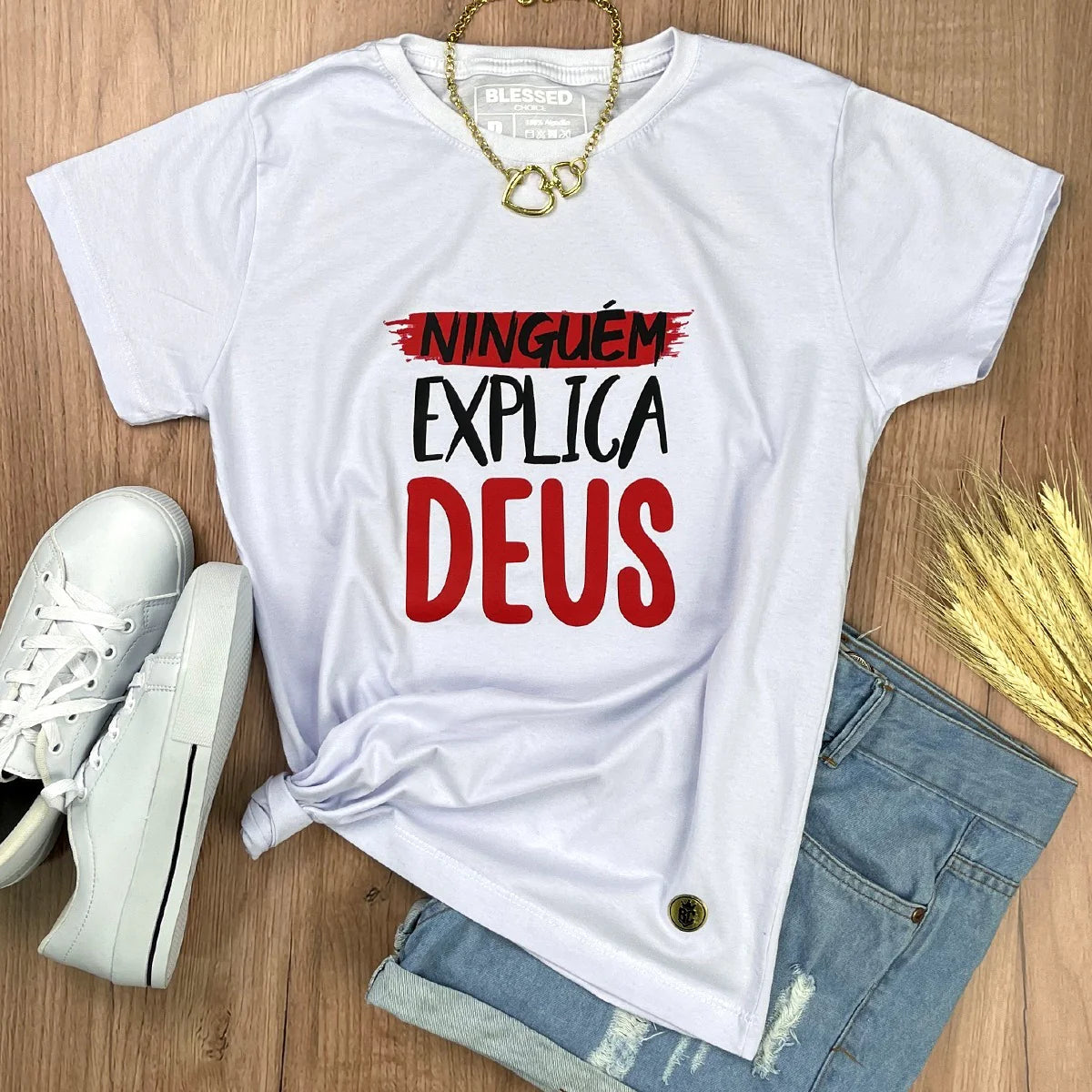 Women's T-Shirt - White - Nobody Explains God
