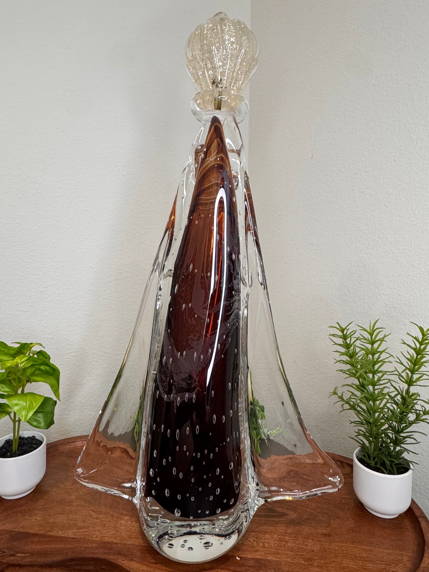 Murano Statue - Our Lady of Aparecida - Brown | 50cm
