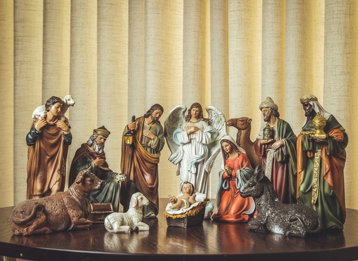 Presépio Completo 11 Peças em Resina – 20cm