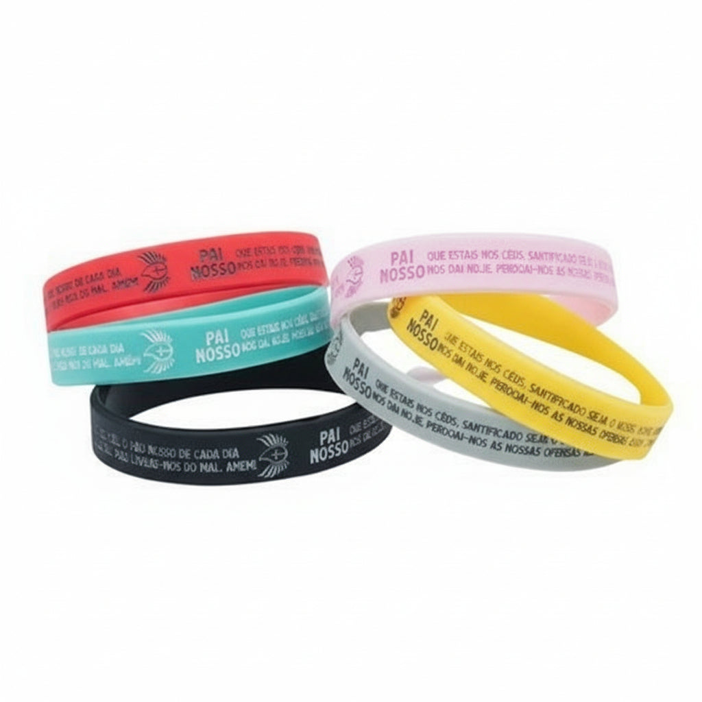 Pulseira de Silicone – Oração do Pai Nosso