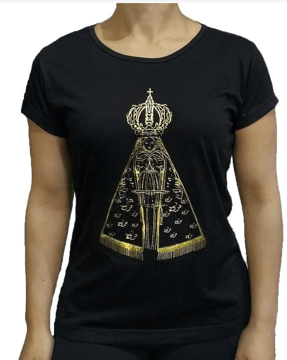 Baby Look Our Lady of Aparecida Golden Black