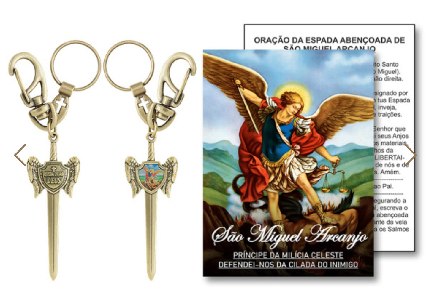 Saint Michael the Archangel Keychain