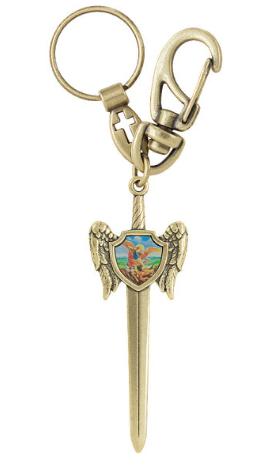 Saint Michael the Archangel Keychain