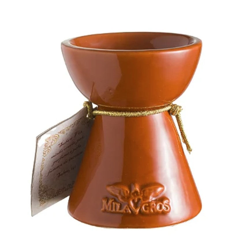 Incensário com cruz vazada - Caramelo