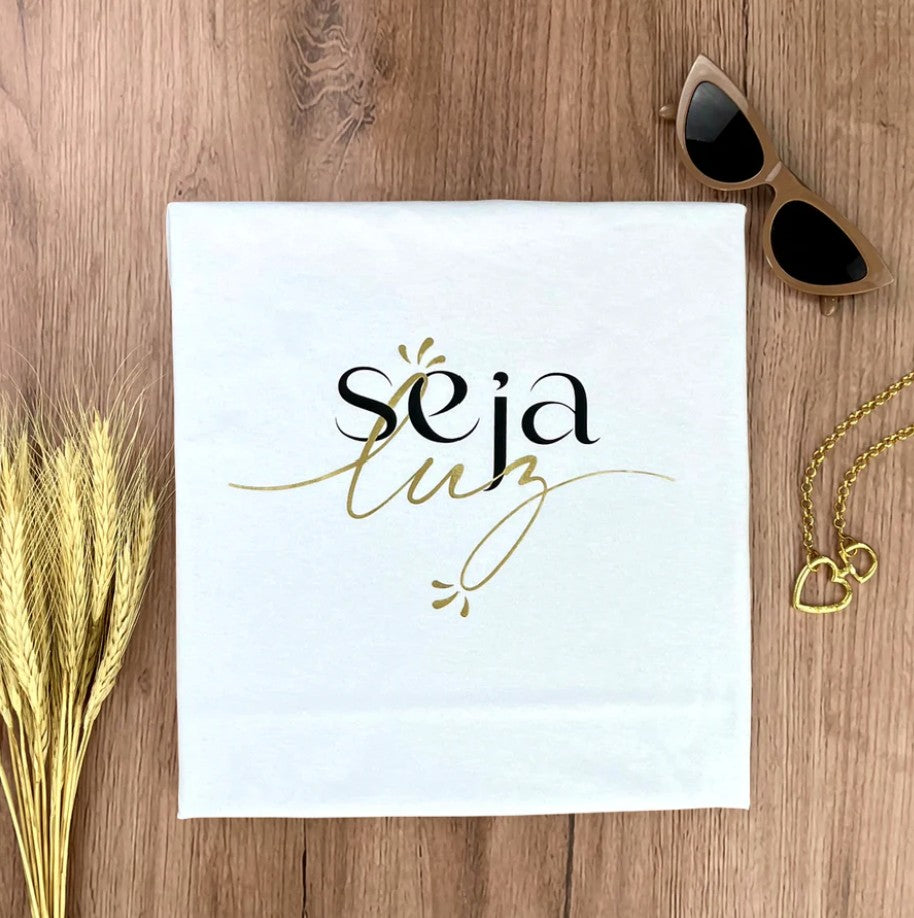 Women's White T-Shirt Be Light