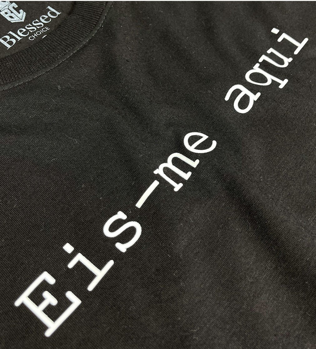 Men's Black T-Shirt Here I Am