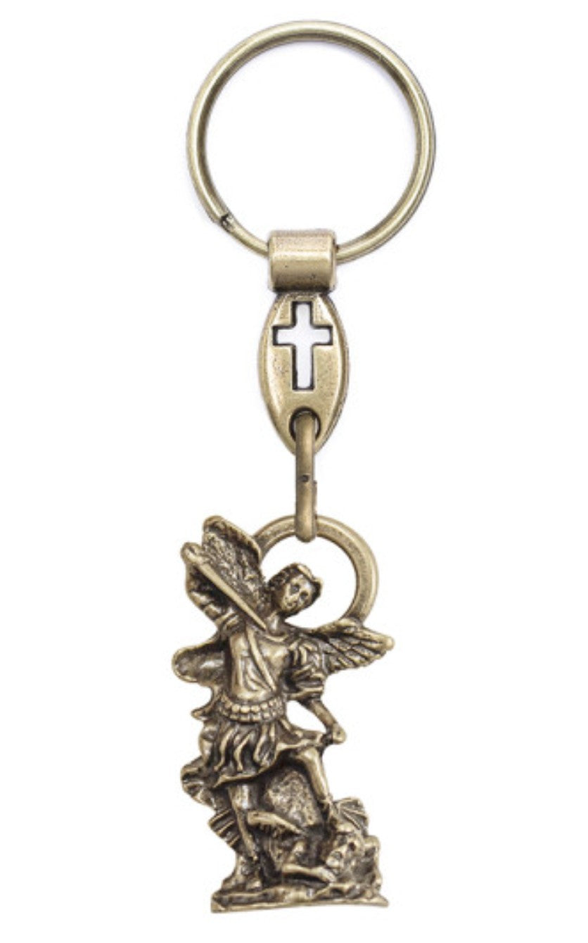 Saint Michael the Archangel Keychain