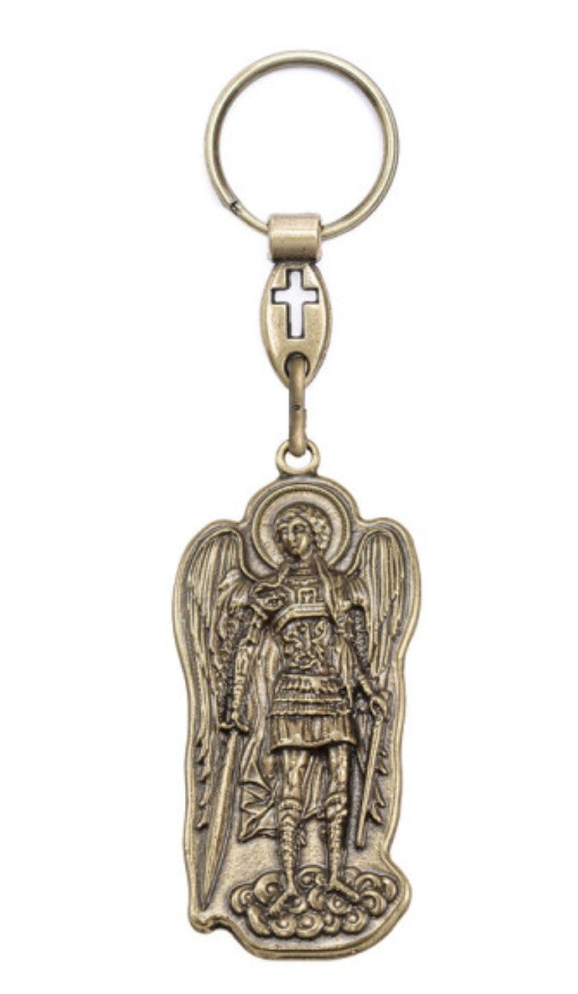 Saint Michael the Archangel Keychain