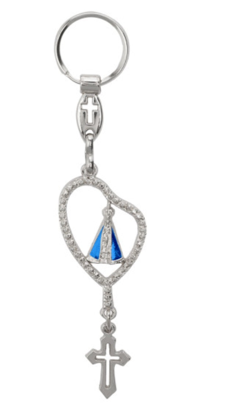 Chaveiro Terço de Nossa Senhora Aparecida