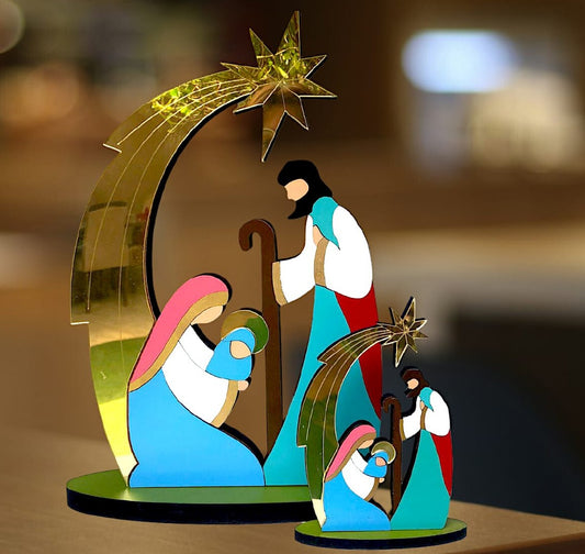 Acrylic Nativity Scene - Unique pieces with minor defects