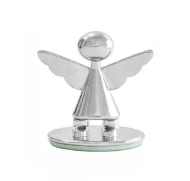 Mini Anjo da Guarda com Santinho – Dourado ou Prata
