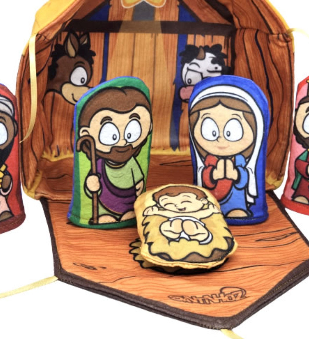 Casinha Presépio em Feltro – 7 Personagens