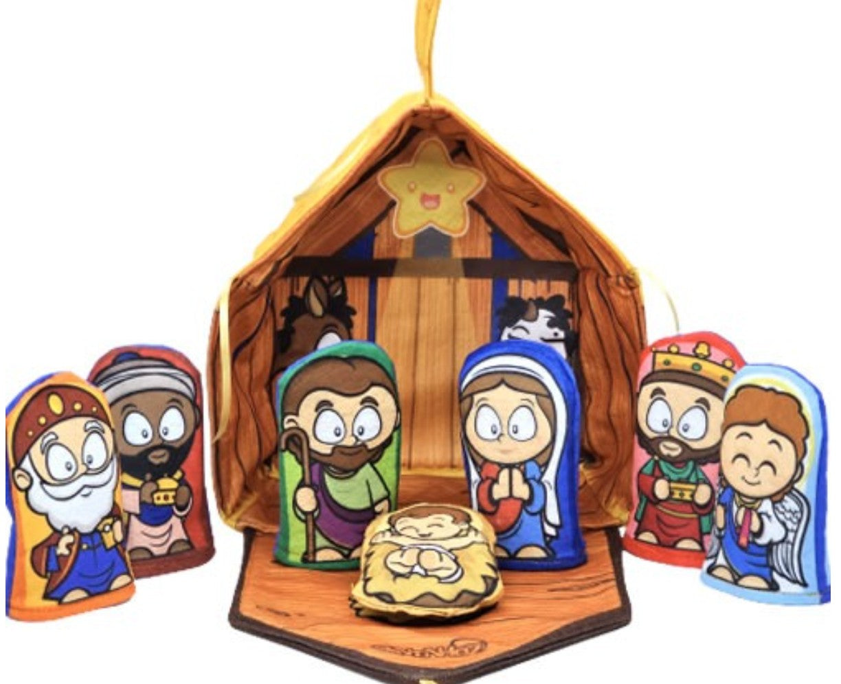 Casinha Presépio em Feltro – 7 Personagens