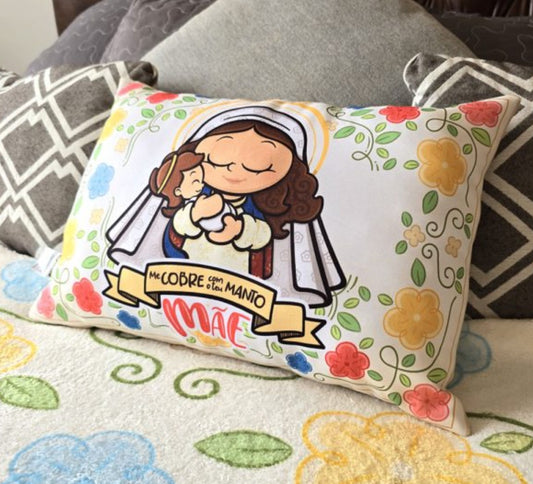Mother Mary Pillow – Cover Me with Your Mantle