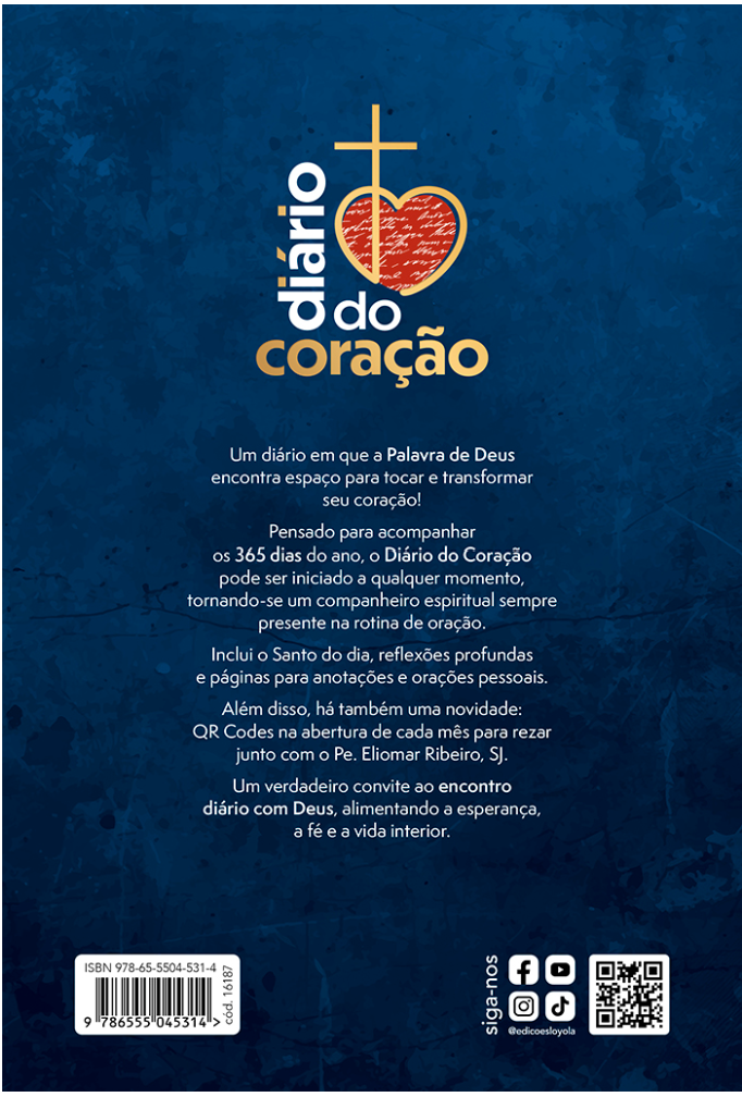 Diário do Coração 2027 – Pe. Eliomar Ribeiro, SJ