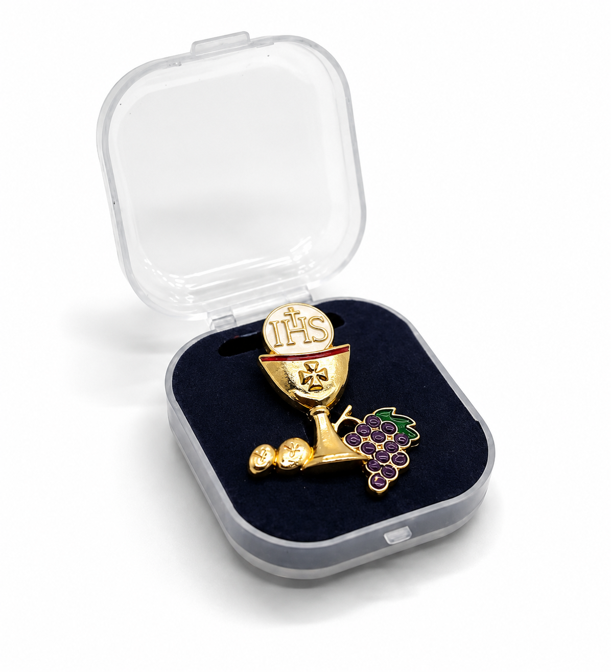 Broche Eucarístico com Caixinha