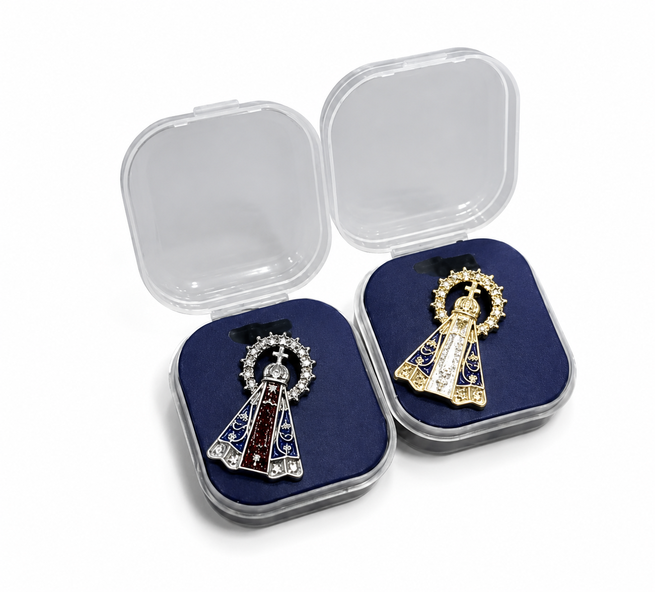 Broche de Nossa Senhora Aparecida com Caixinha