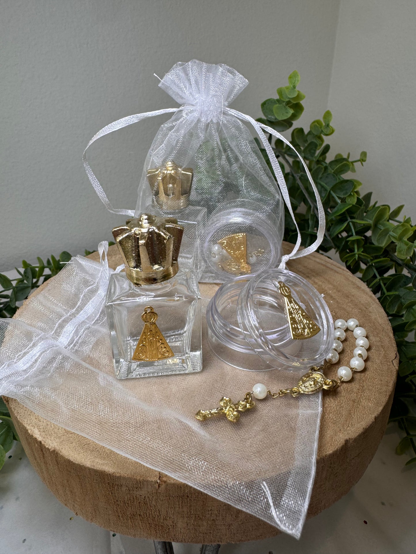 Mini Rosary with Holy Water Holder of Aparecida