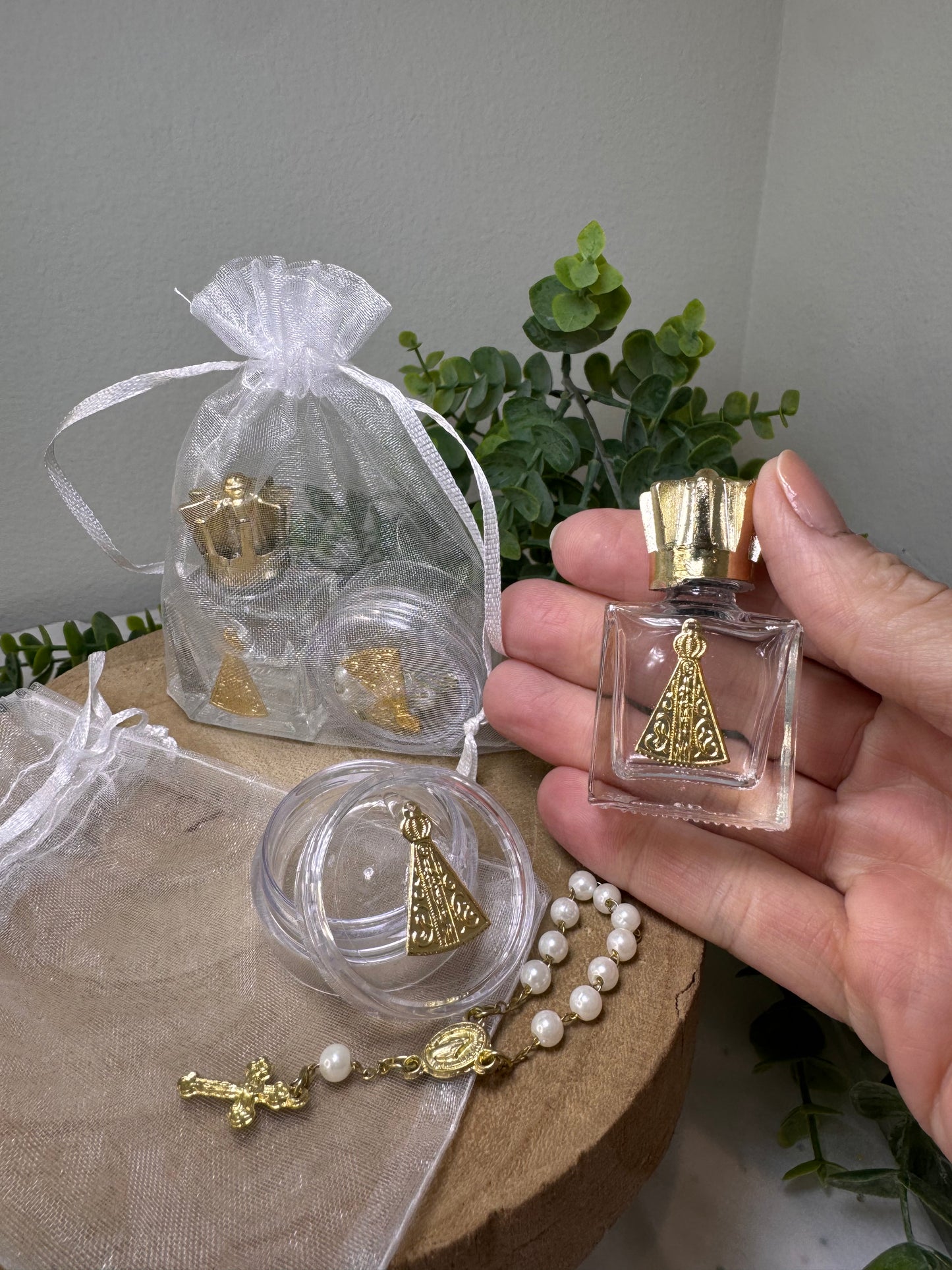 Mini Rosary with Holy Water Holder of Aparecida