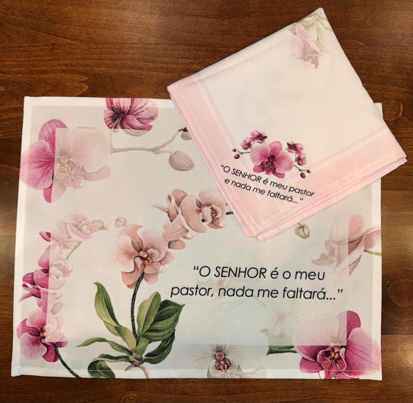 Religious Placemat – Kit with 4 Placemats + 4 Napkins