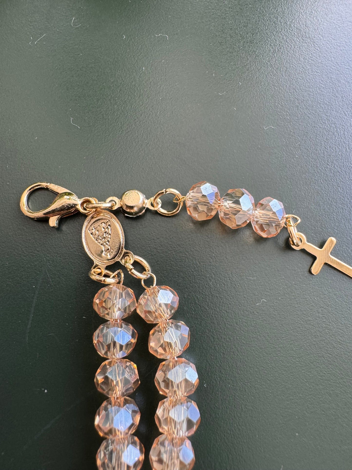 Mini Crystal Rosary Bracelet – Various Colors