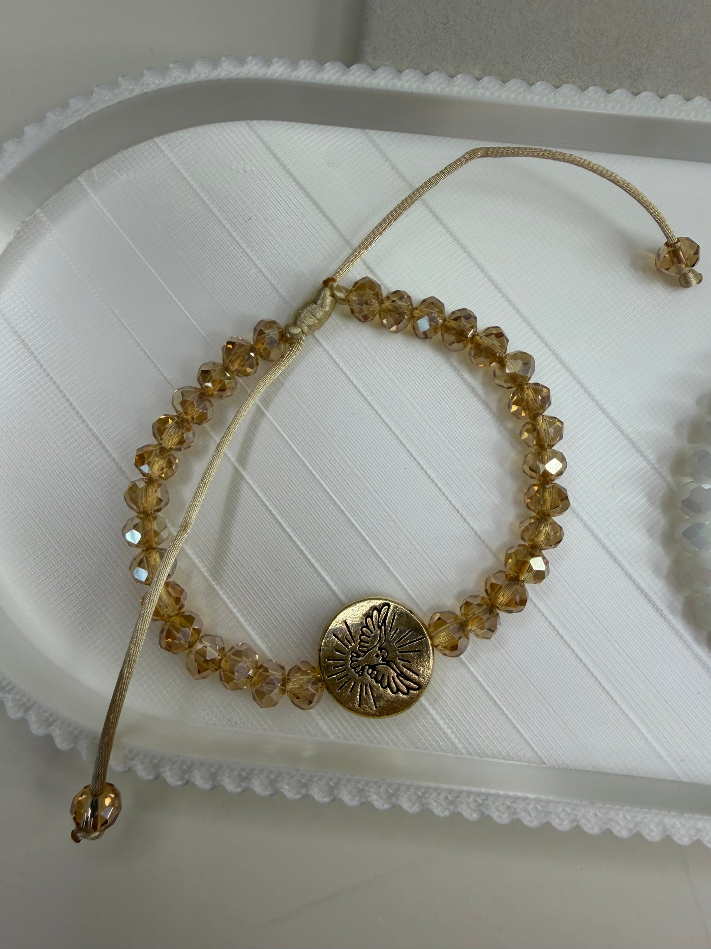 Pulseira Ajustável Espírito Santo em Cristal