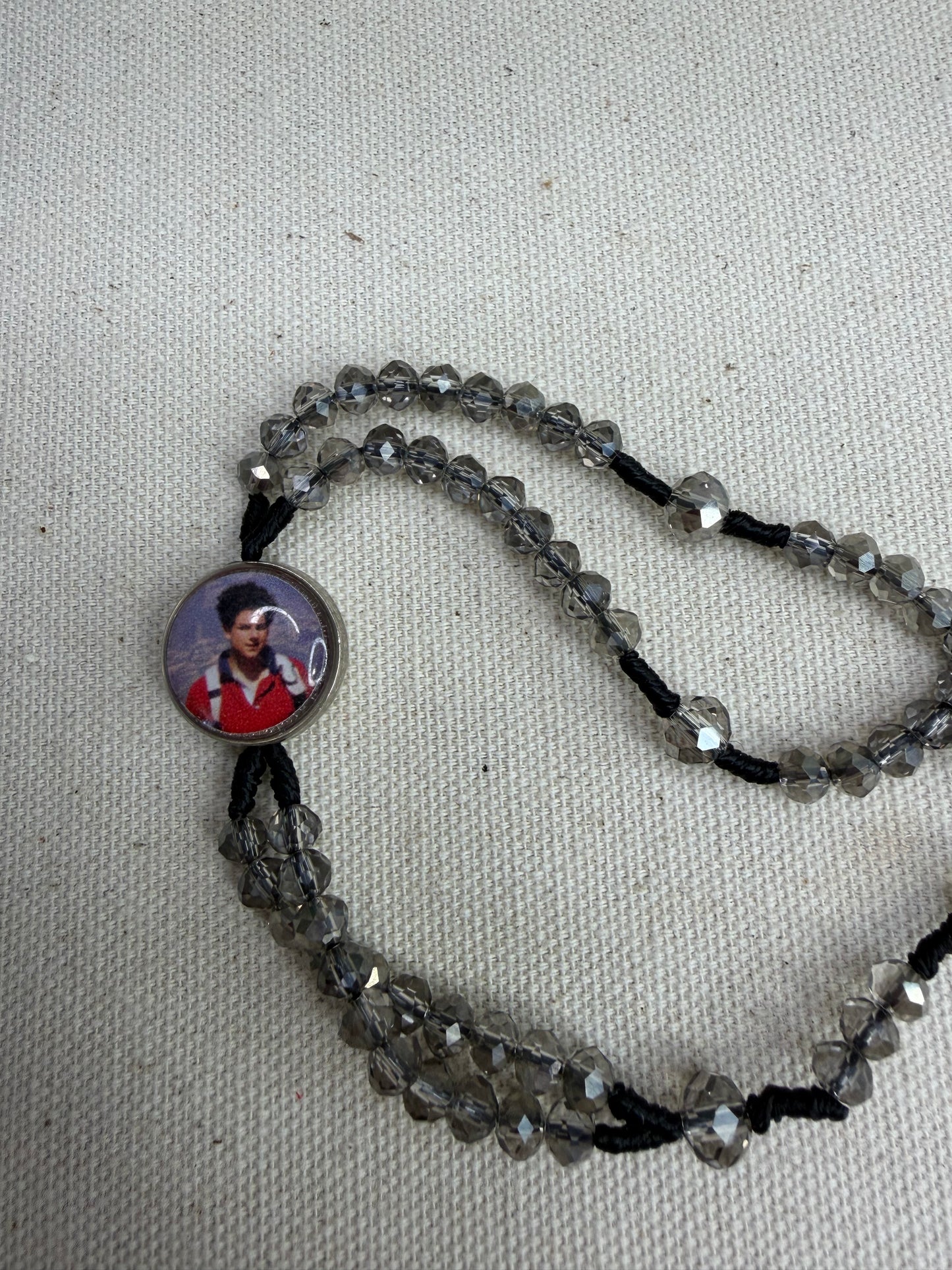 Saint Carlo Acutis Rosary Bracelet - Living faith in every detail (Smoky)
