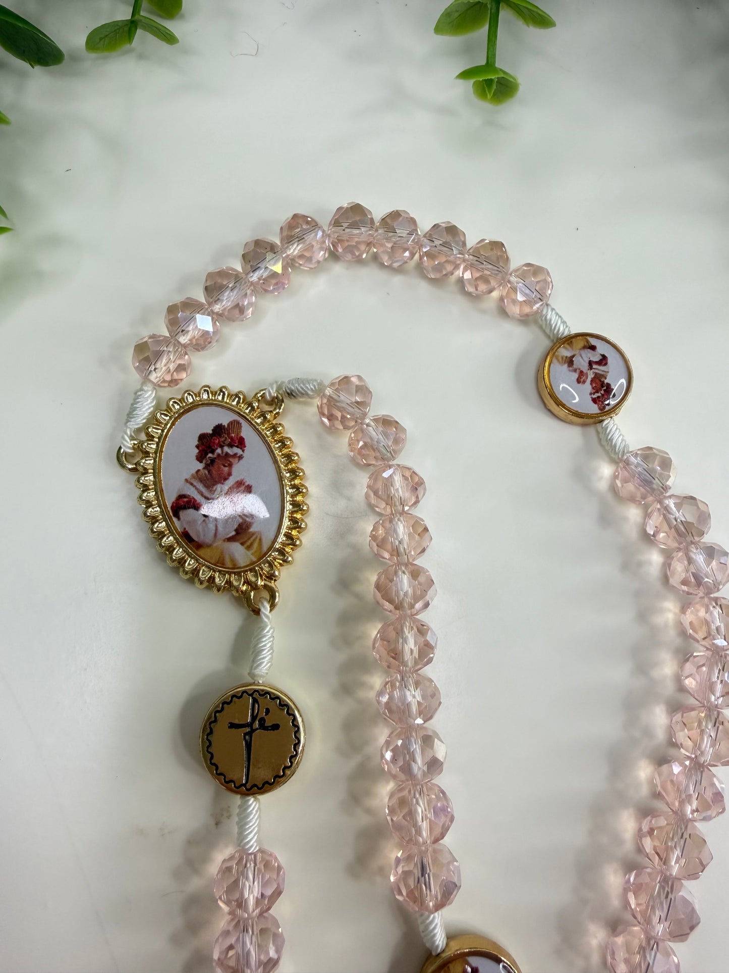 Our Lady of La Salette Rosary in Crystals