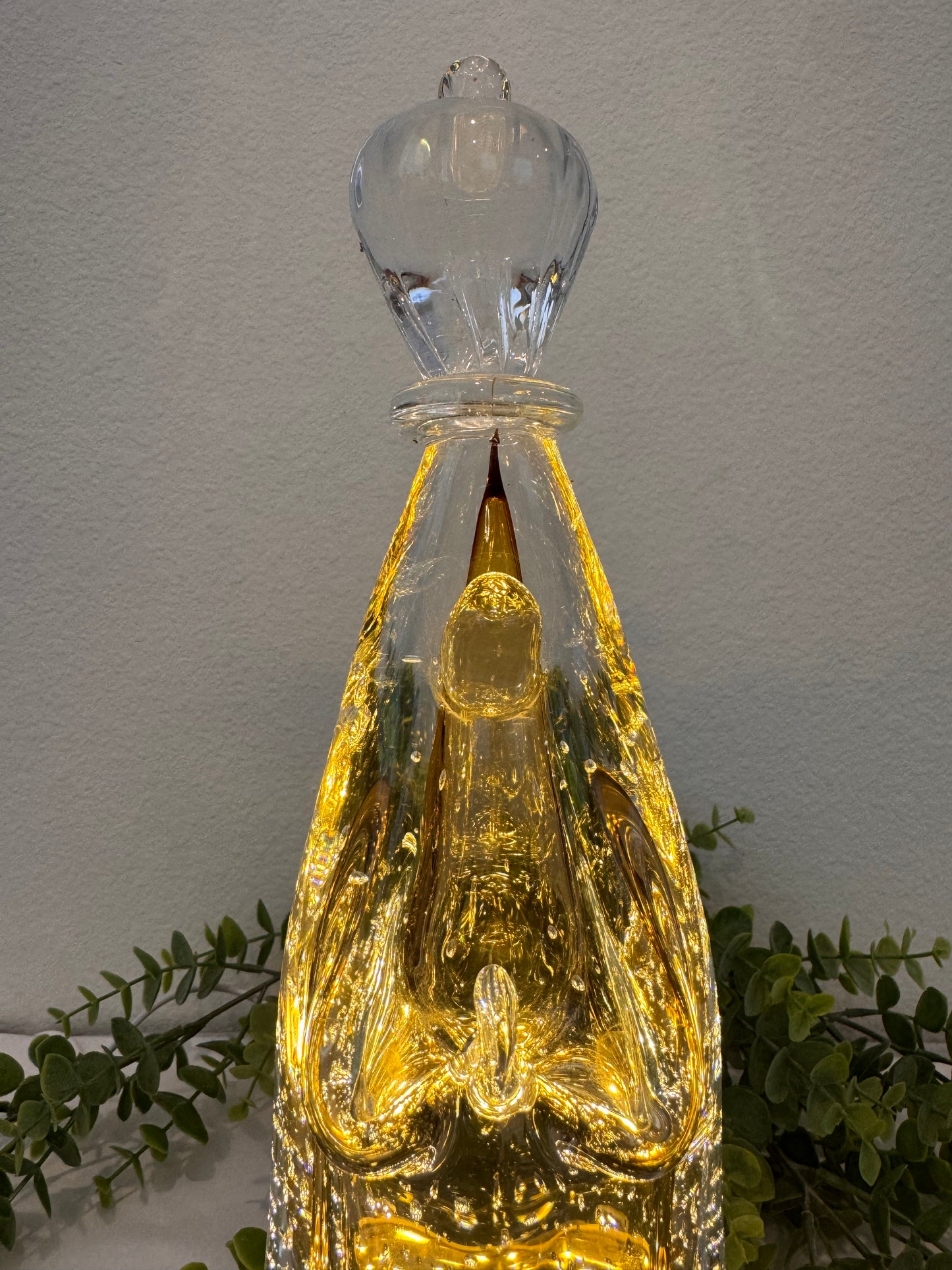 Imagem de Murano - Nossa Senhora de Fátima - Âmbar | Tamanho M - 30cm