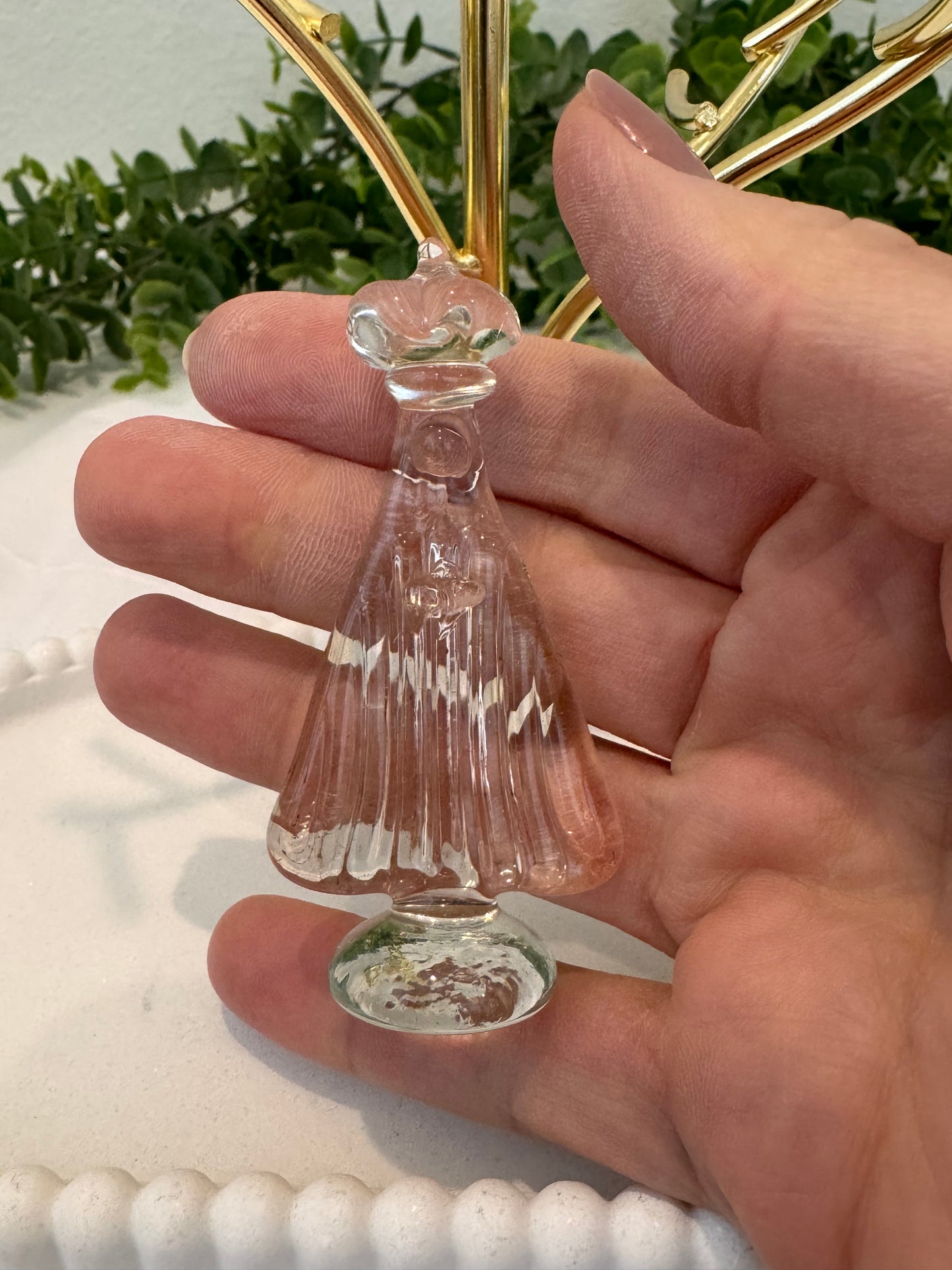 Miniatura Nossa Senhora Aparecida em Murano – 8 cm