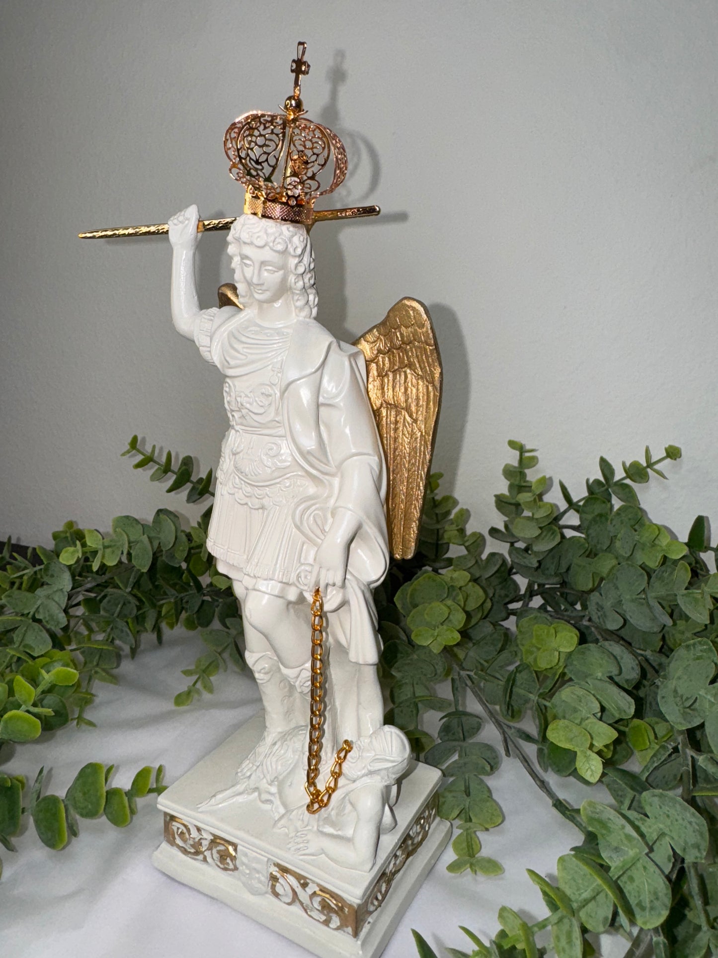 Imagem de São Miguel Arcanjo do Monte Gargano – 20cm (Resina, 350g)