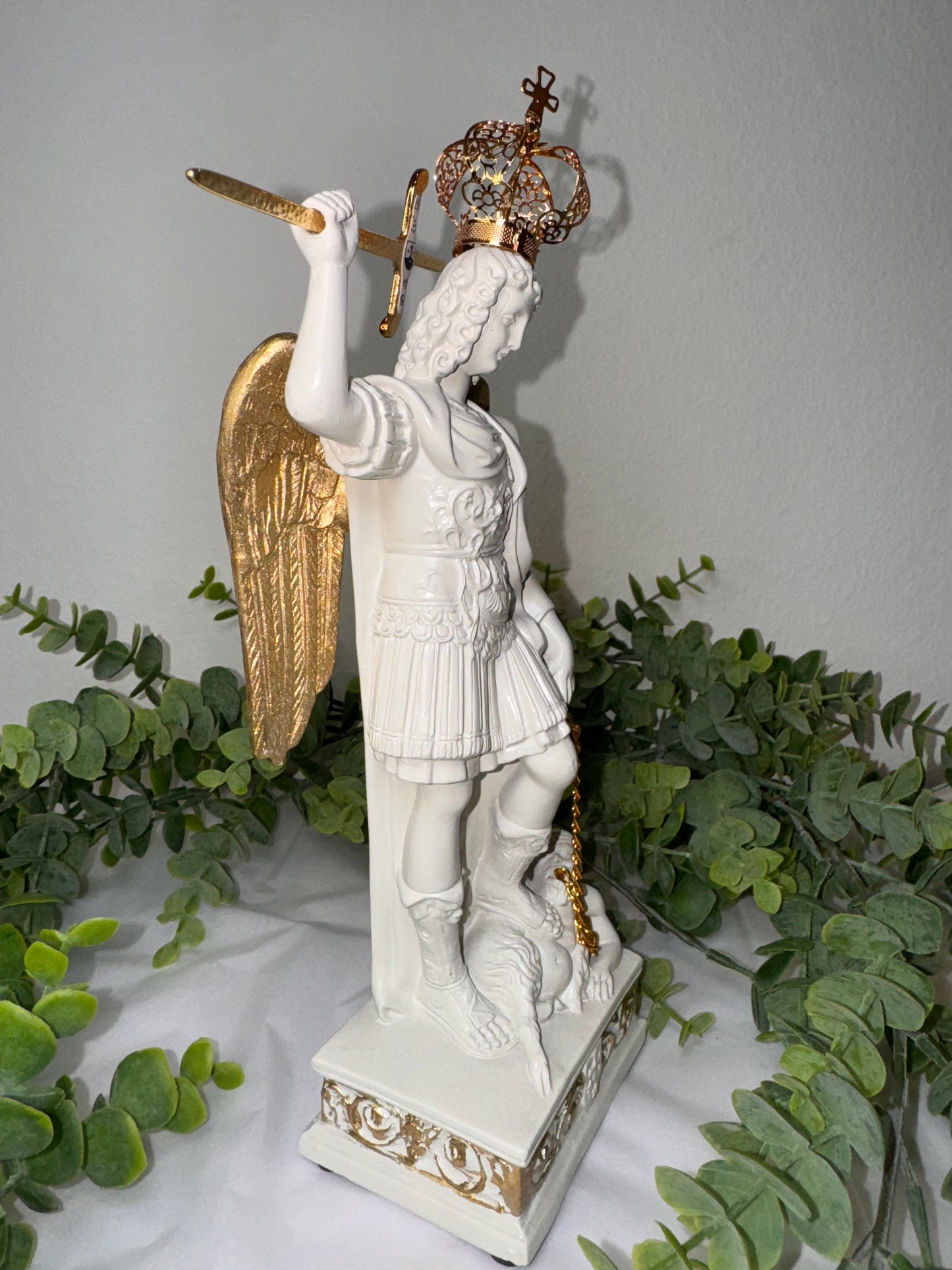 Imagem de São Miguel Arcanjo do Monte Gargano – 20cm (Resina, 350g)