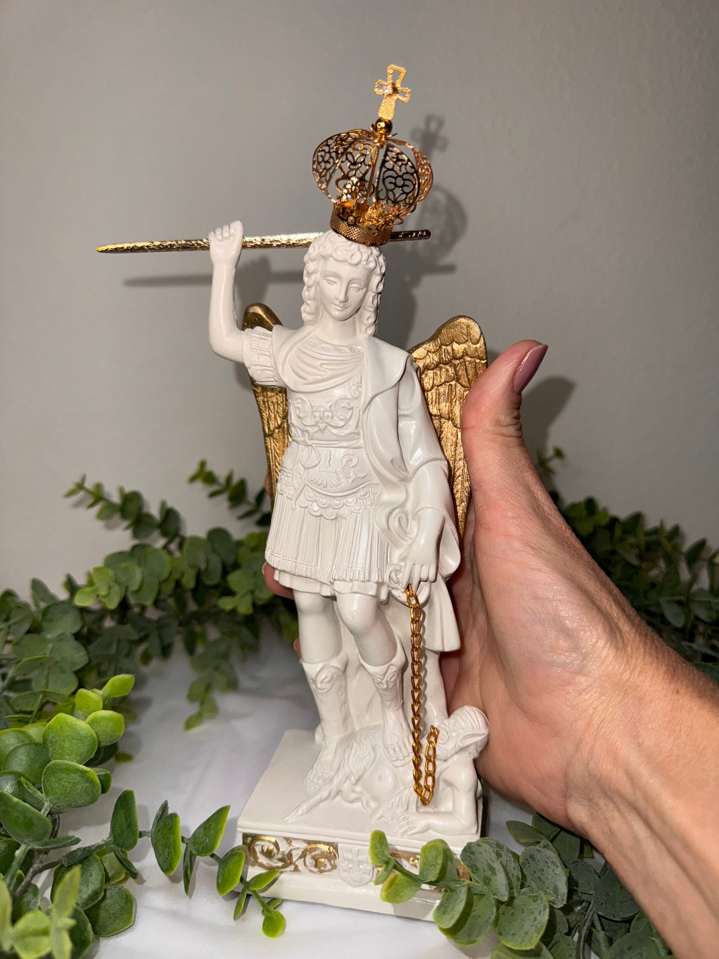 Imagem de São Miguel Arcanjo do Monte Gargano – 20cm (Resina, 350g)
