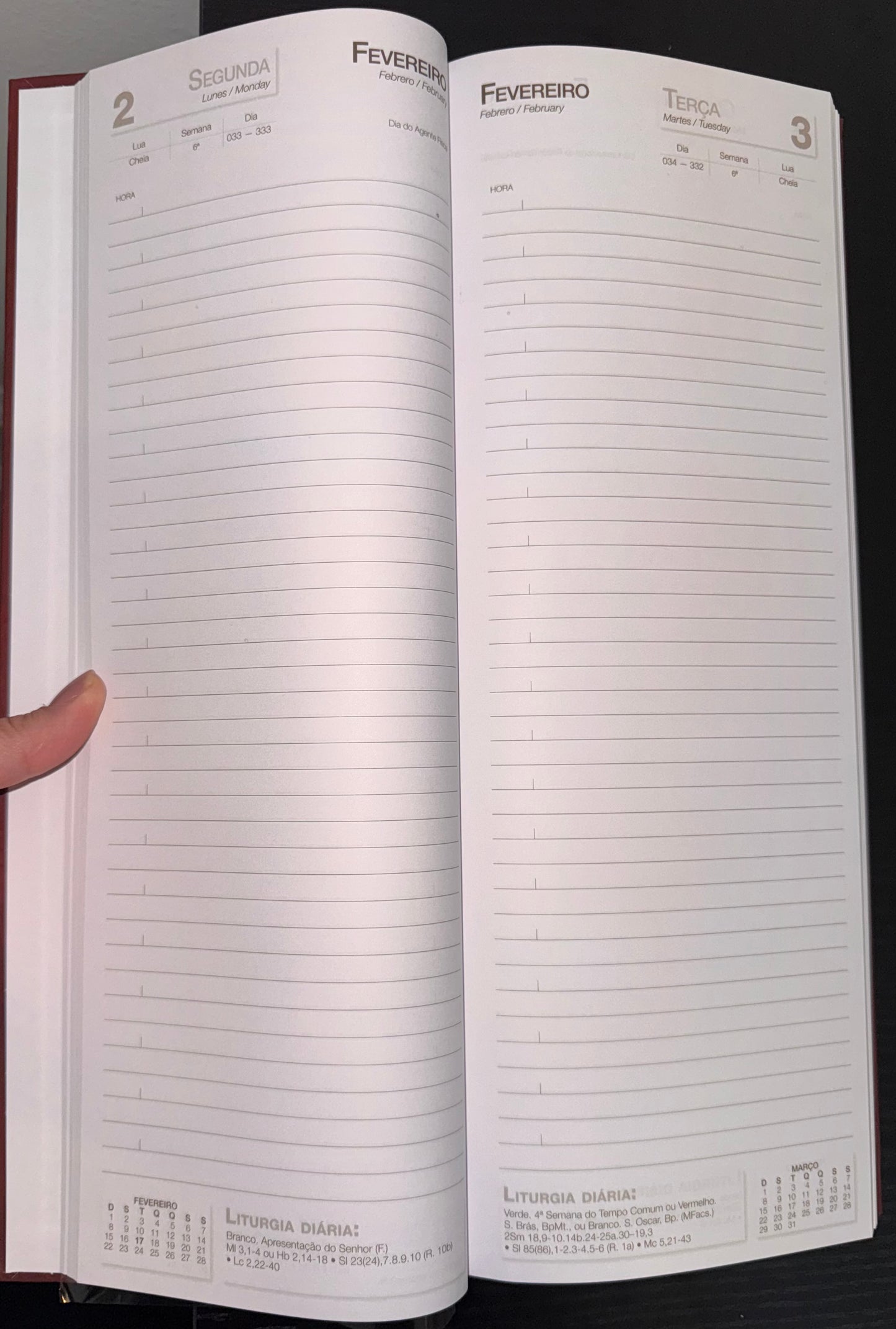 Agenda Dia a Dia Paroquial 2026 – Capa Dura