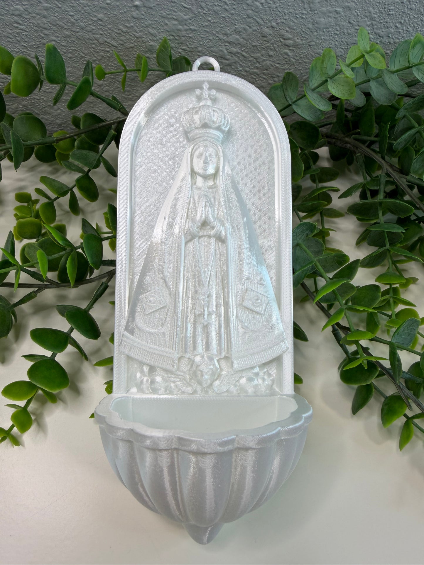 Pia de Água Benta – Nossa Senhora Aparecida | Impressão 3D em PLA