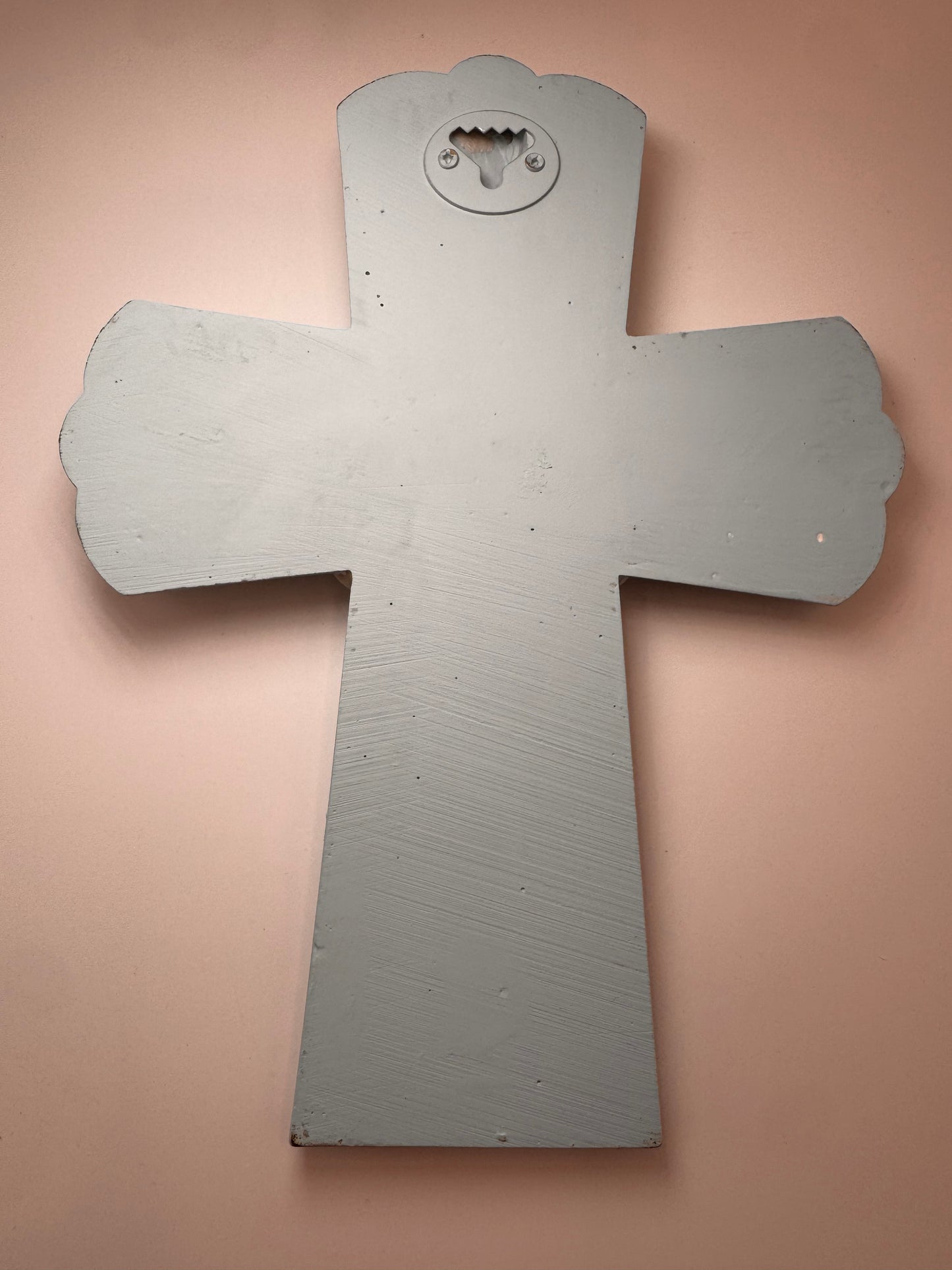 Baptism Crucifix (wall) - Blue