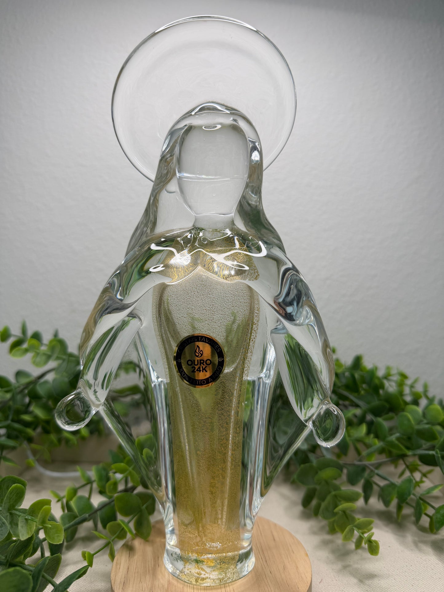 Murano Statue of Our Lady of Grace – 24cm (24K Gold)