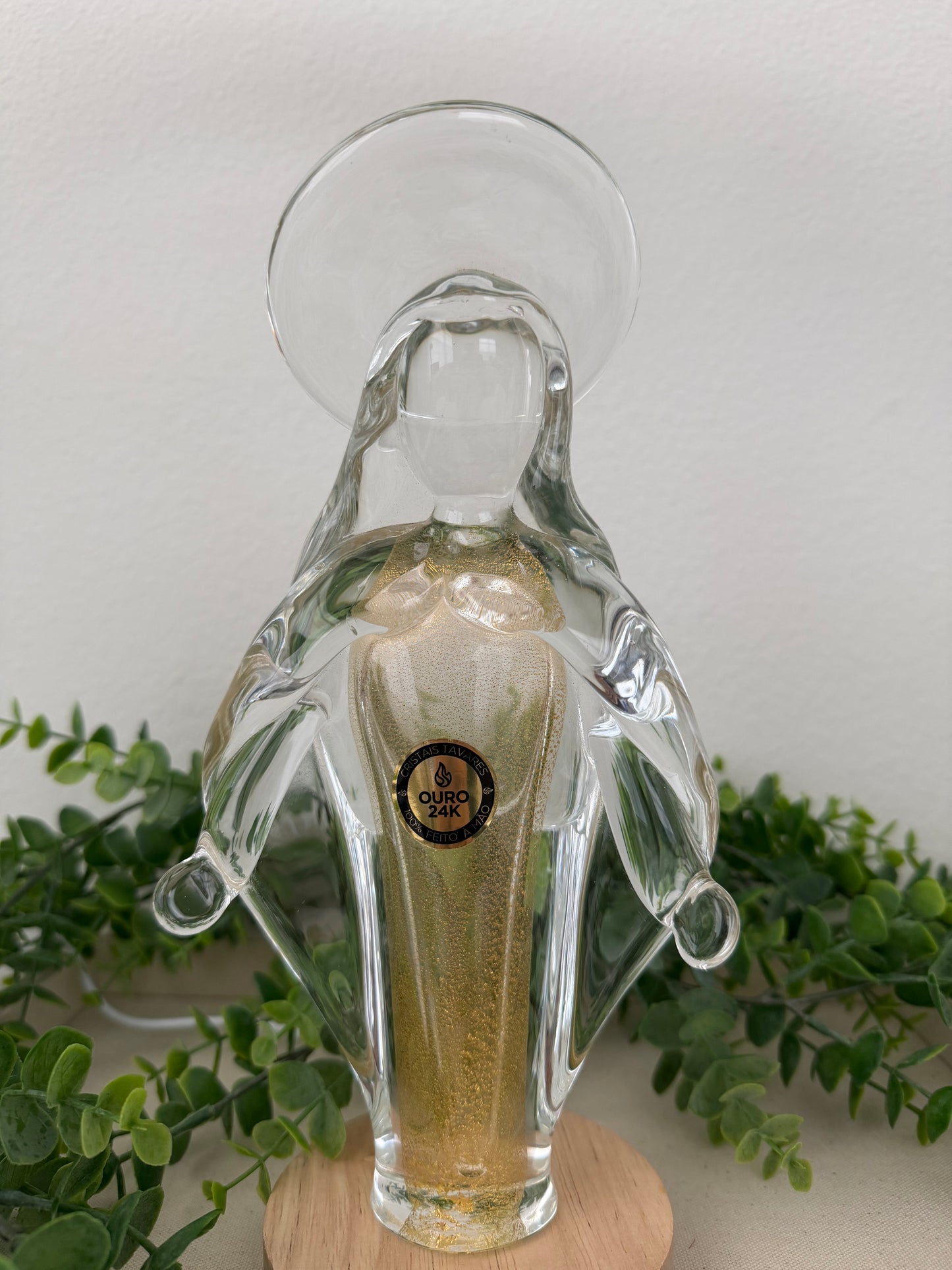 Murano Statue of Our Lady of Grace – 24cm (24K Gold)