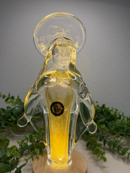 Murano Statue of Our Lady of Grace – 24cm (24K Gold)