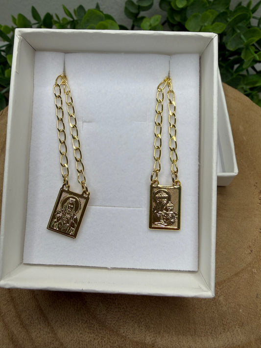 Escapulário Cartier – Banhado a Ouro