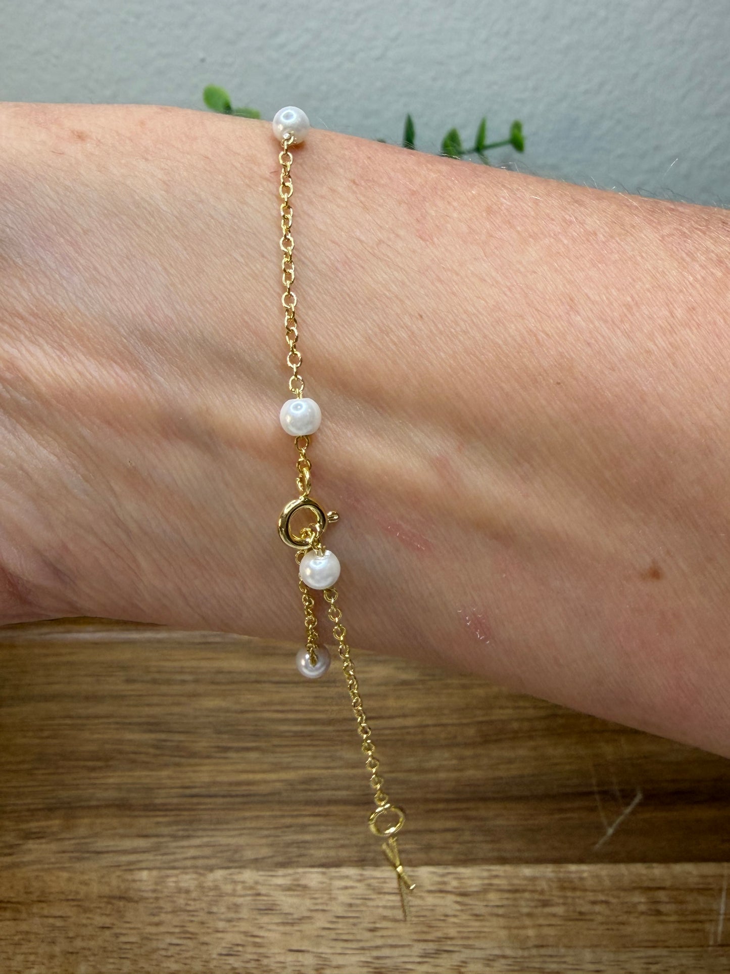 Pulseira Terço Pérolas – Fé no Pulso