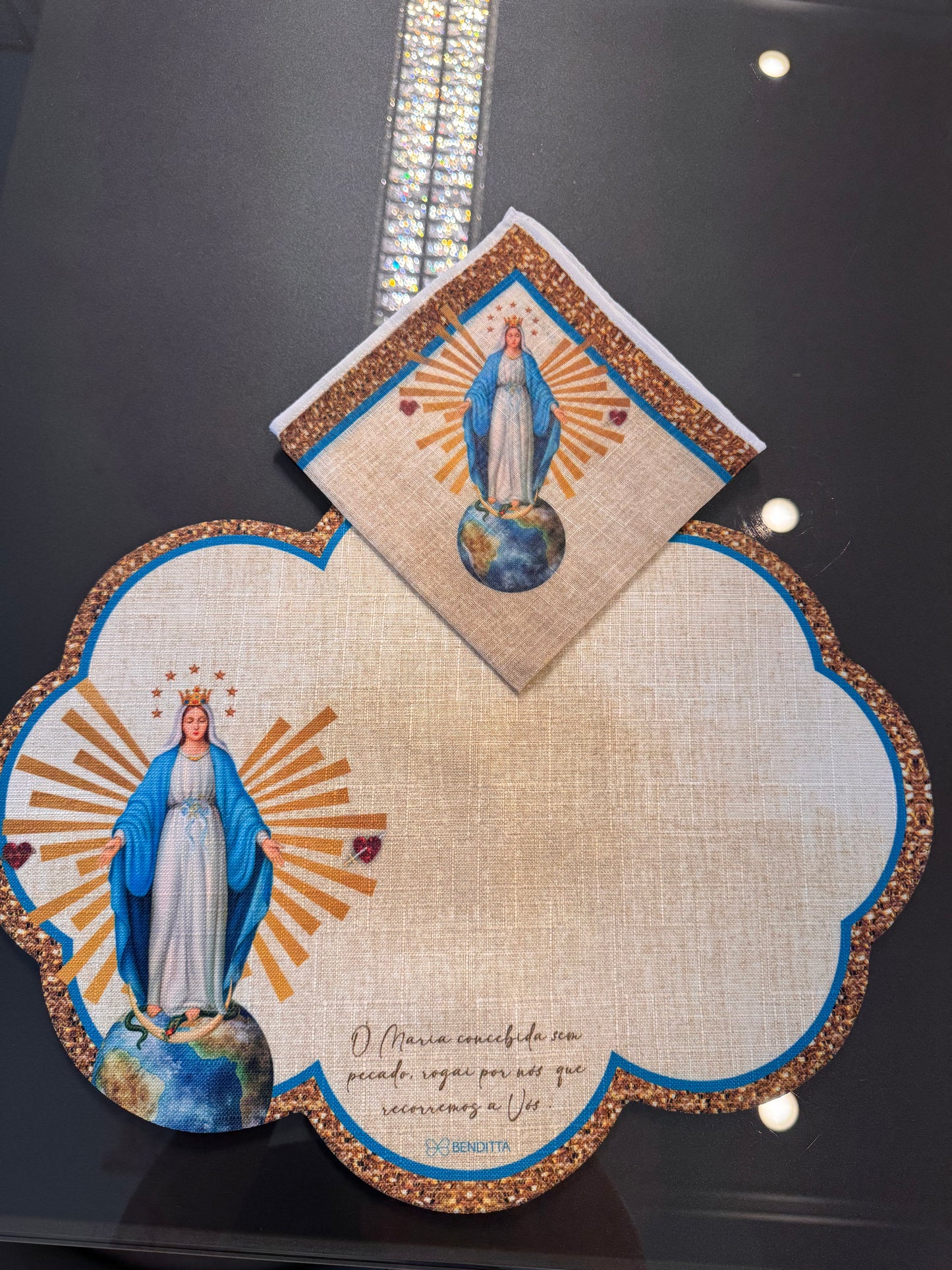 Placemat and Napkin - Religious Theme - 4 places