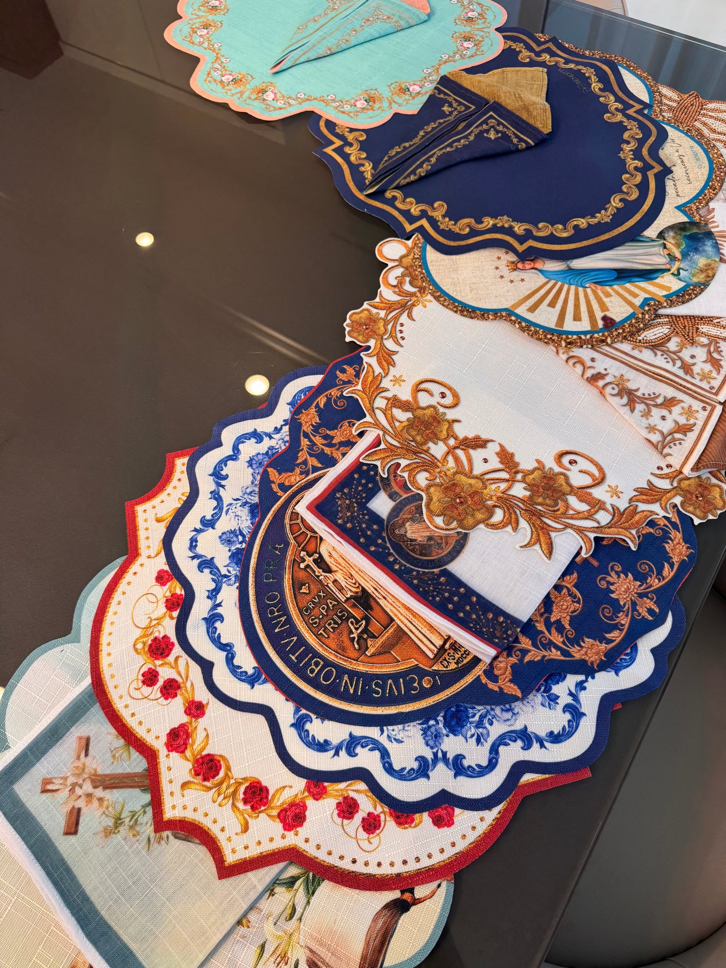 Placemat and Napkin - Religious Theme - 4 places