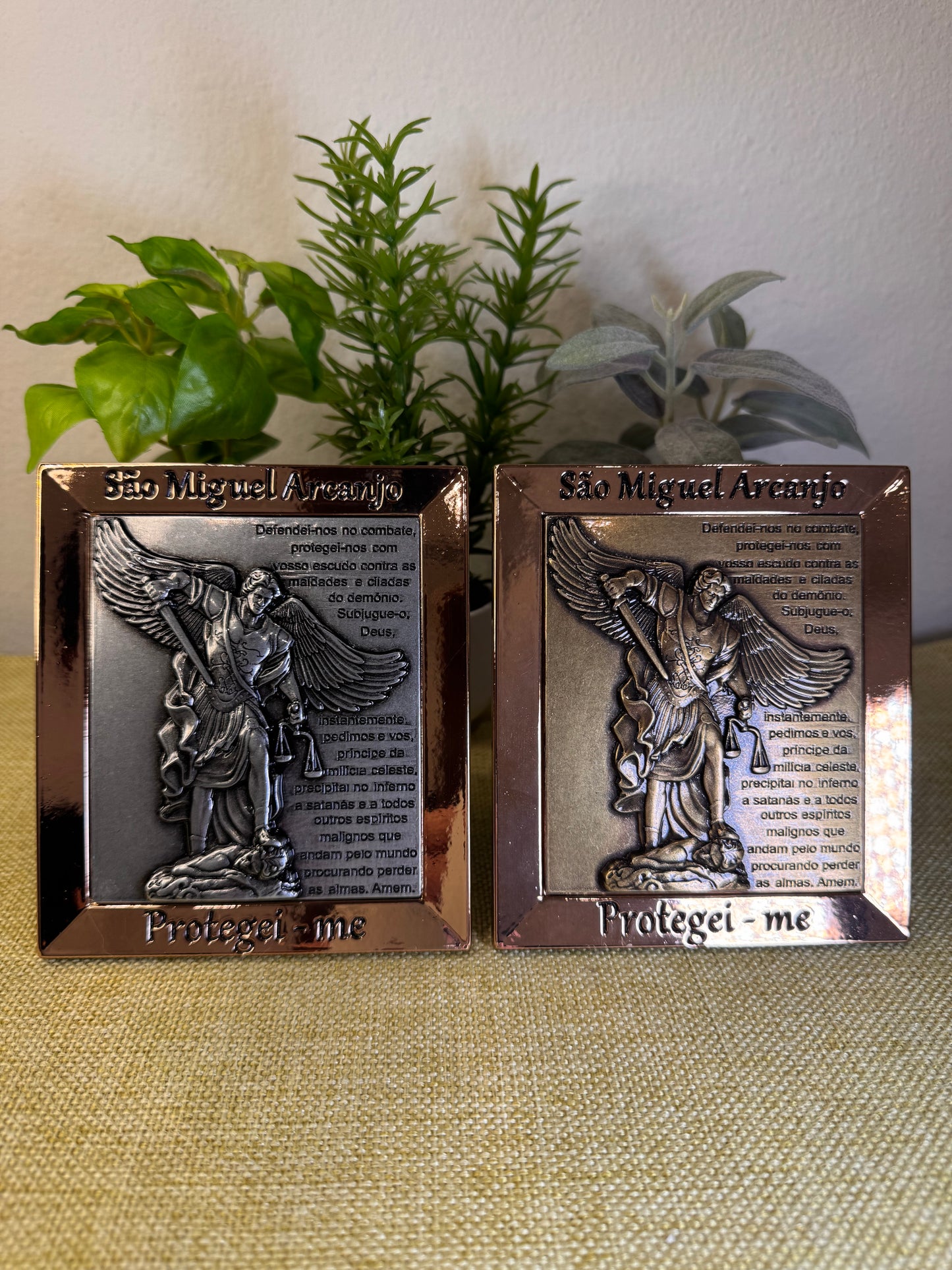 Saint Michael the Archangel Picture with Prayer 12cm