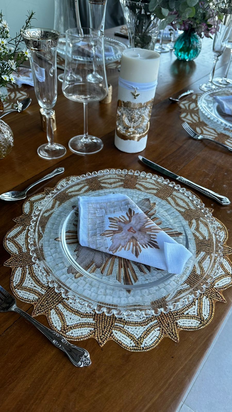 Placemat and Napkin - Religious Theme - 4 places