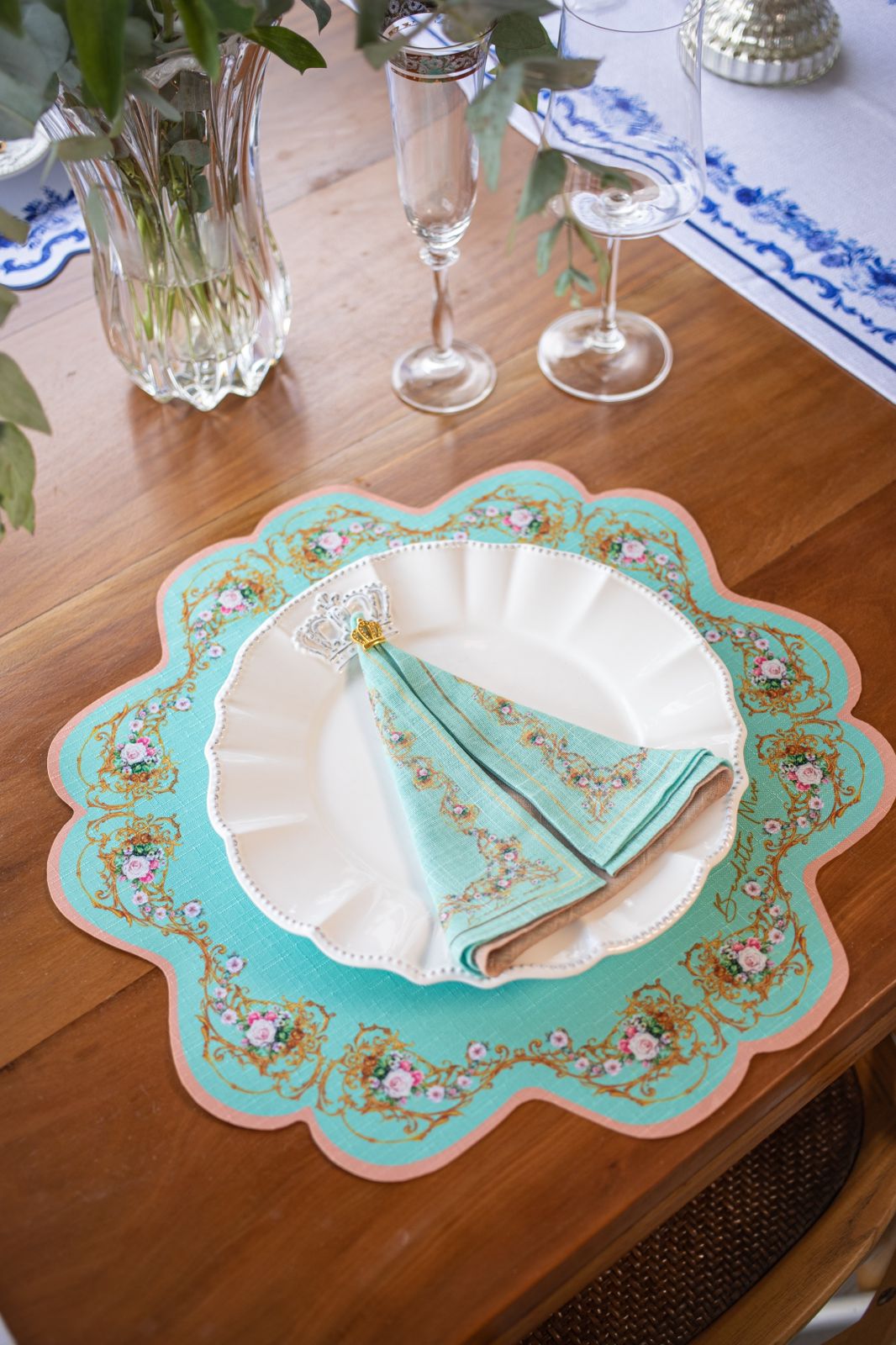 Placemat and Napkin - Religious Theme - 4 places