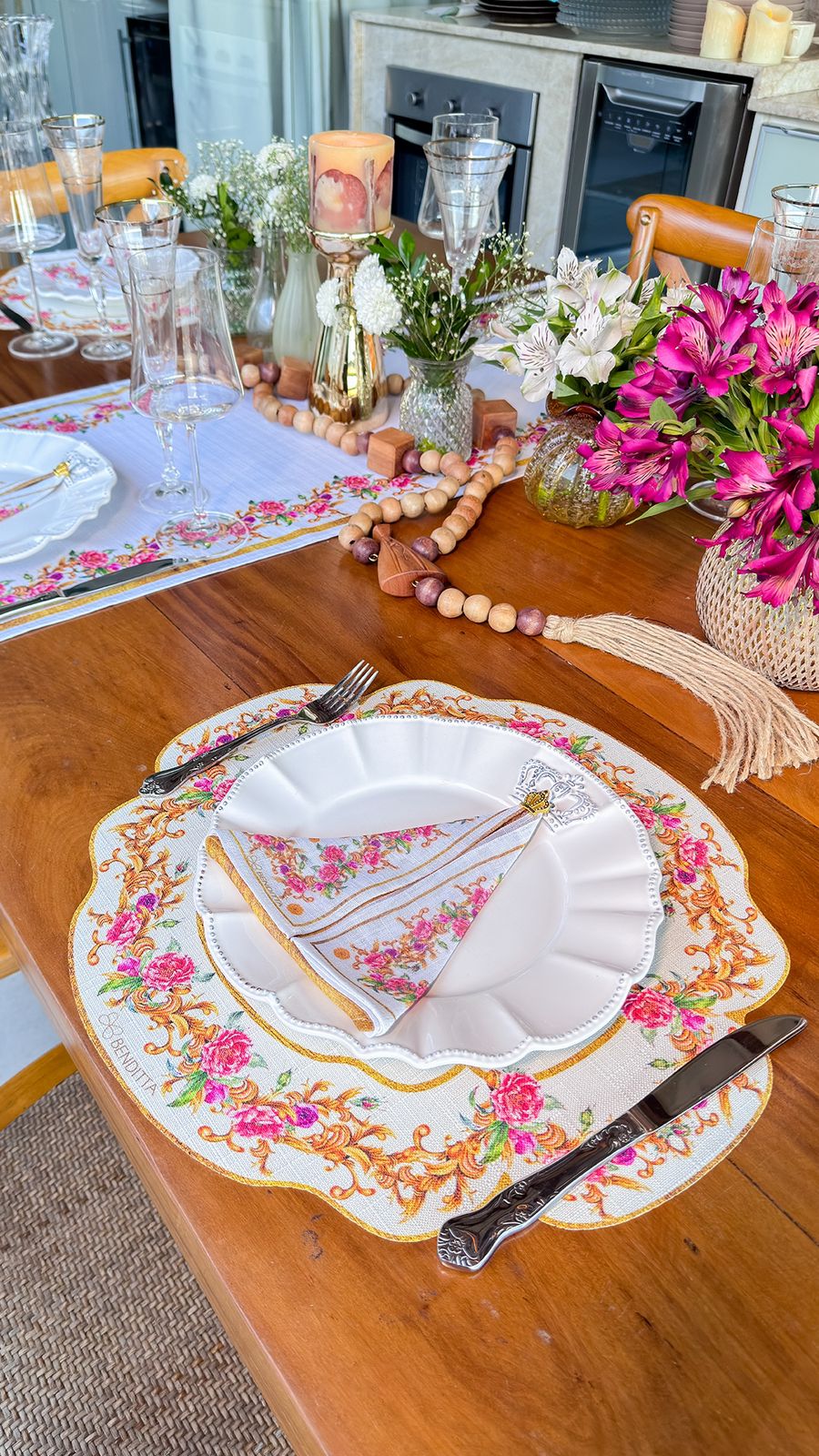 Placemat and Napkin - Religious Theme - 4 places