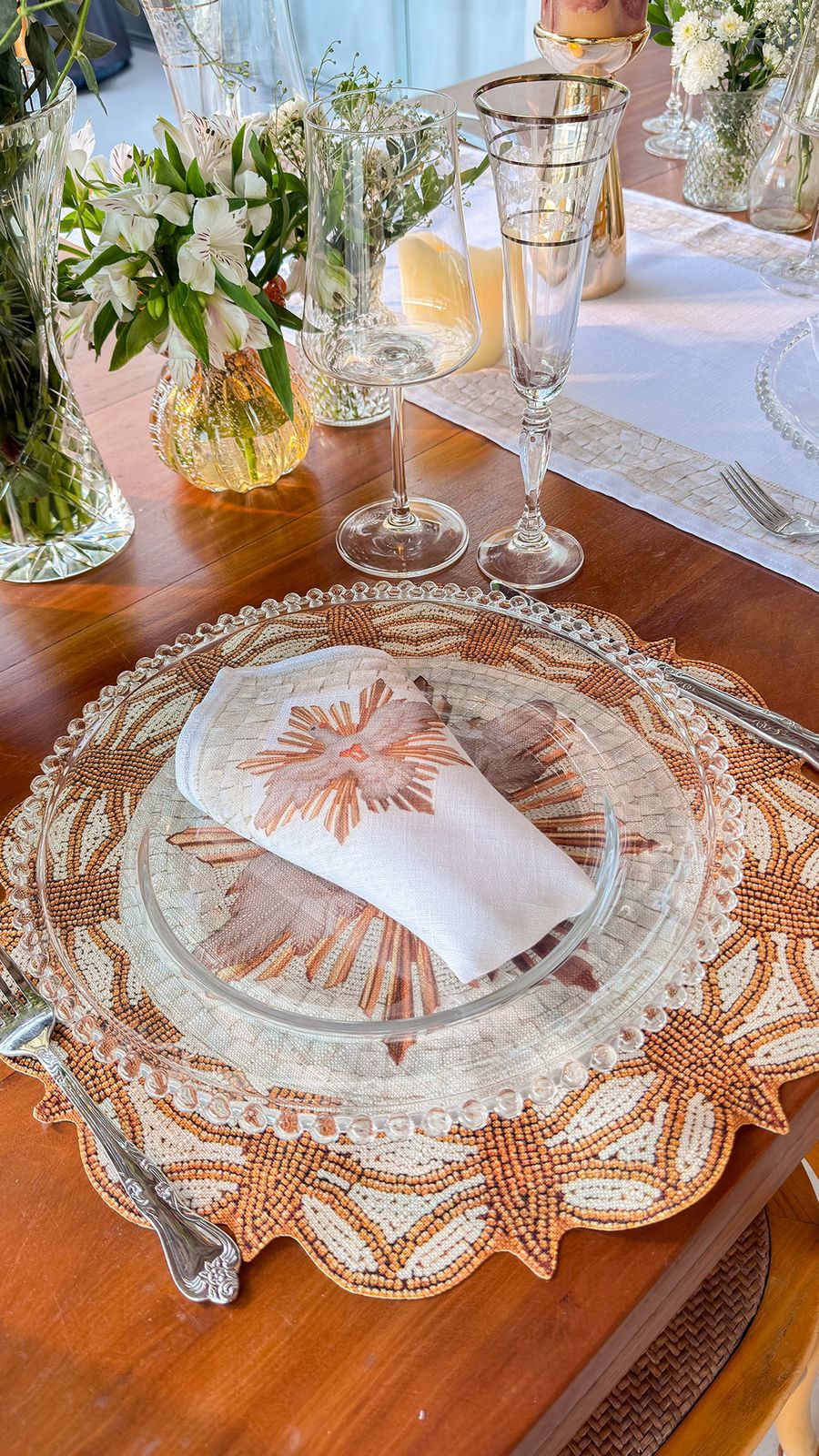 Placemat and Napkin - Religious Theme - 4 places