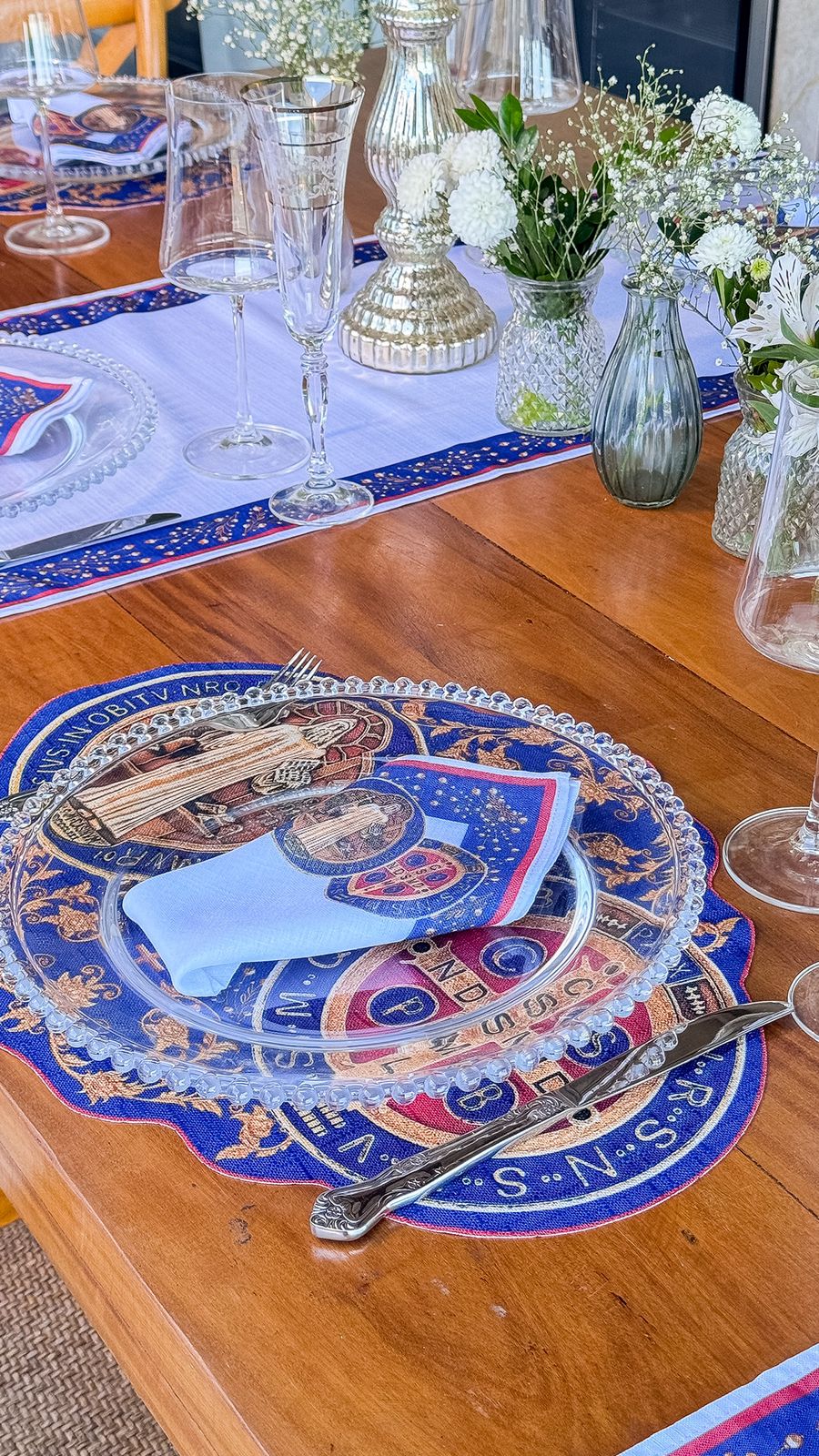 Placemat and Napkin - Religious Theme - 4 places